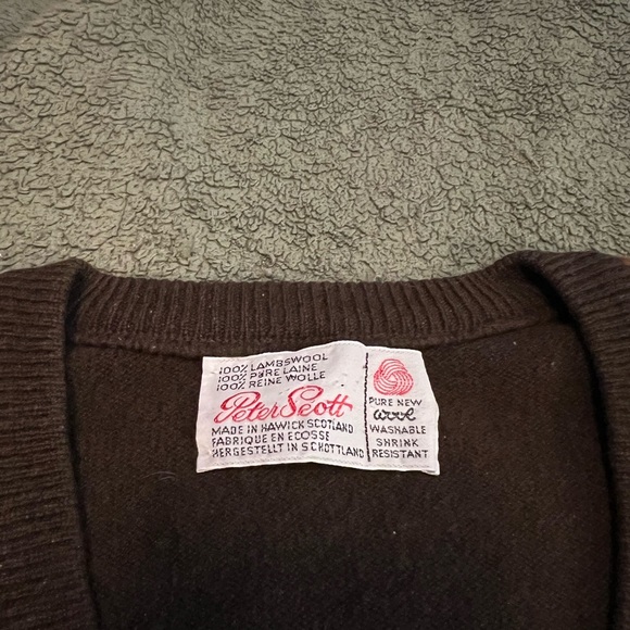 Large Vintage 100% wool cardigan - Picture 2 of 6